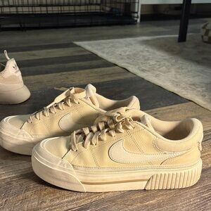 Nike Tan Low-Top Sneakers